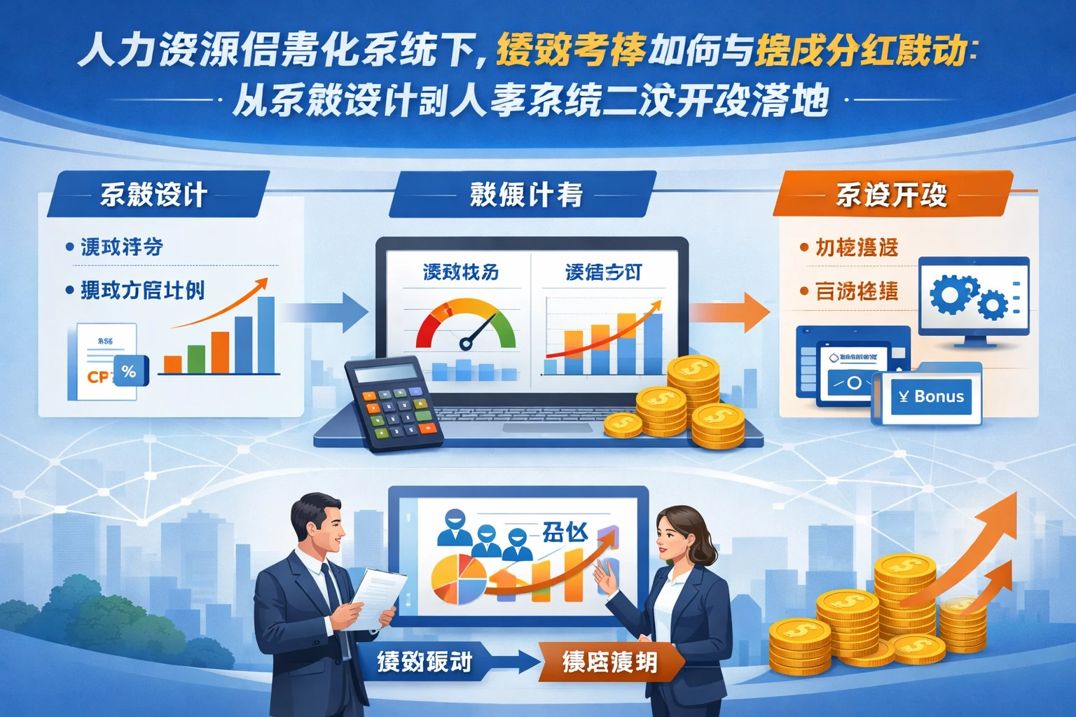 人力资源信息化系统下,绩效考核如何与提成分红联动:从系数设计到人事系统二次开发落地