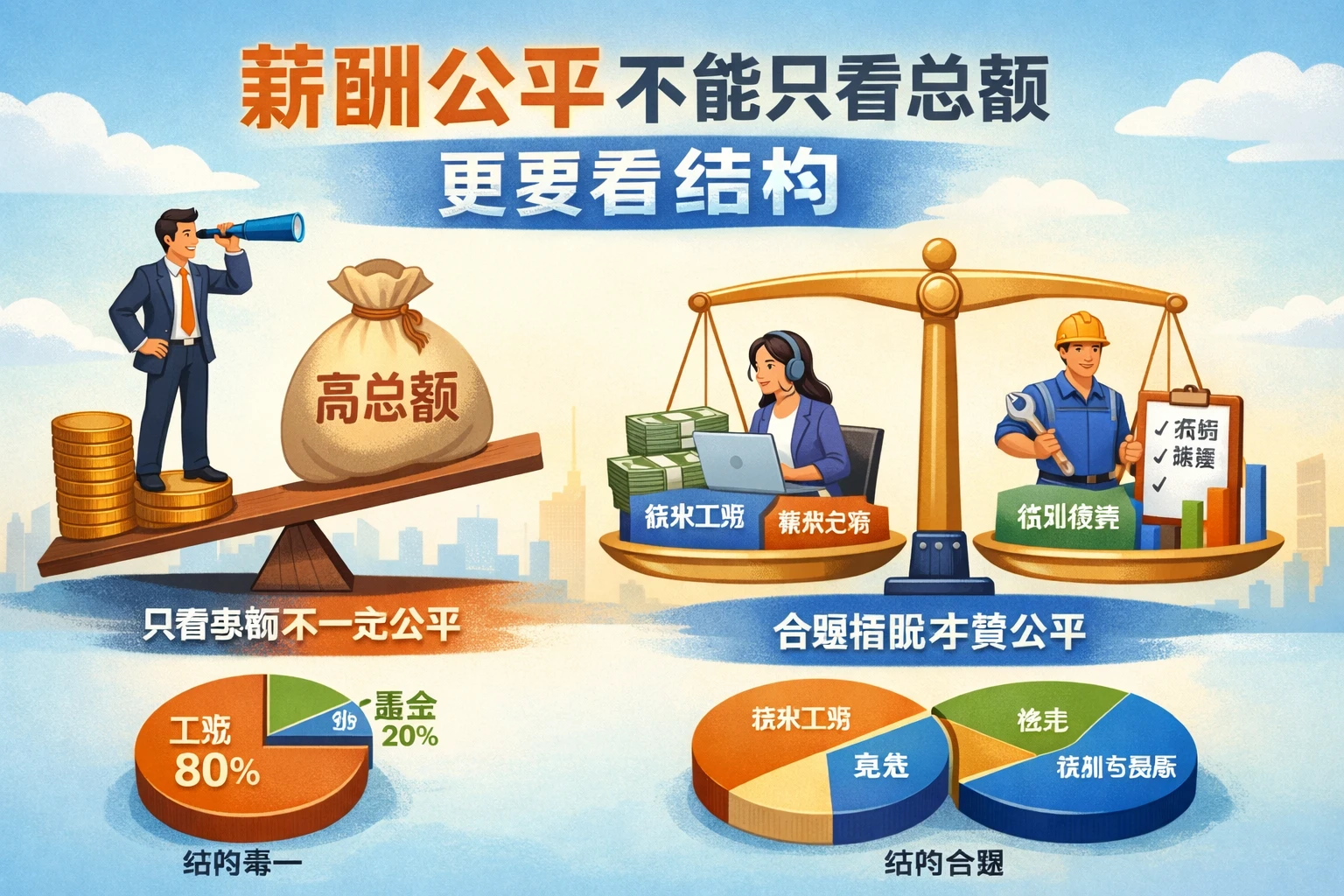 薪酬公平不能只看总额,更要看结构