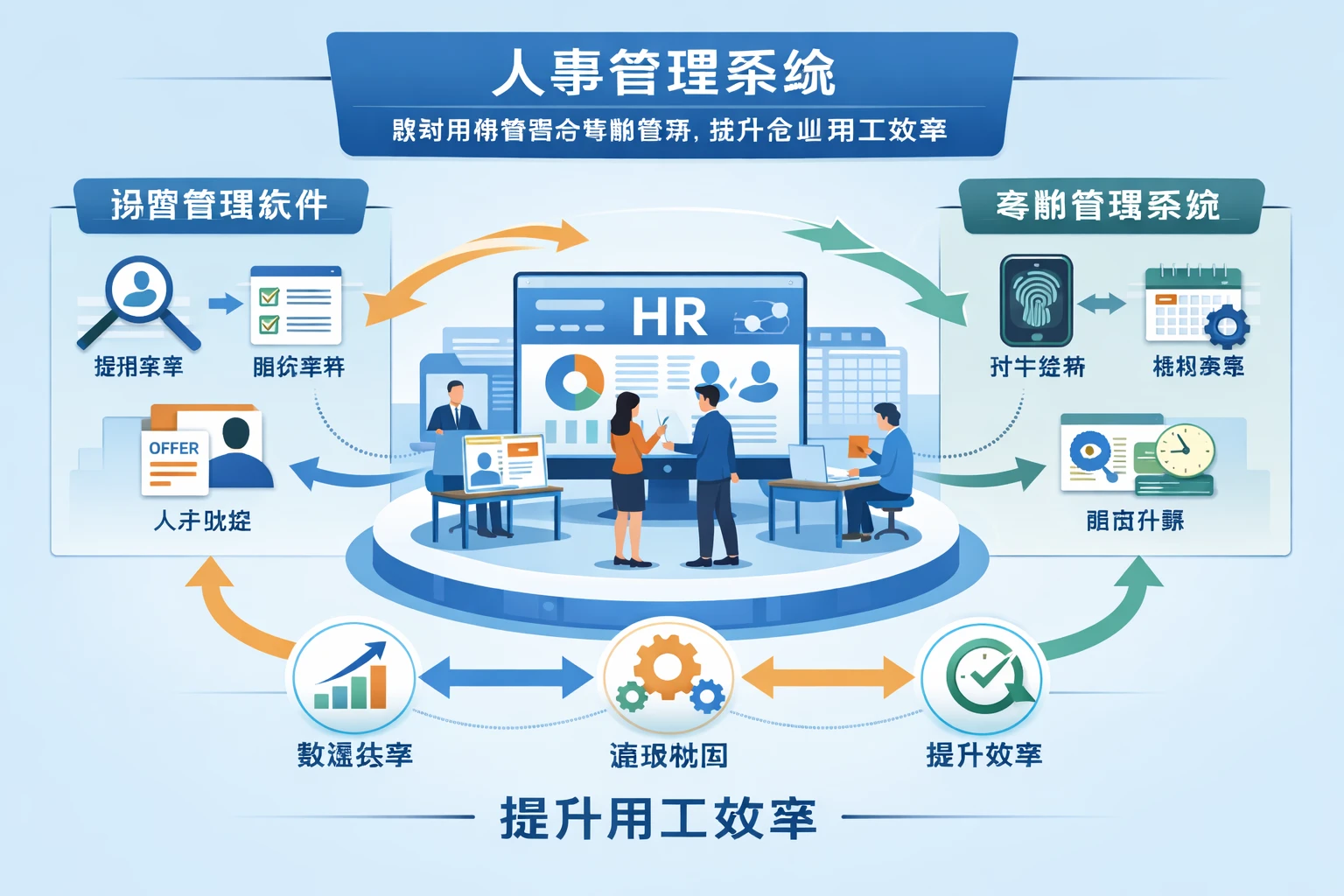 人事管理系统如何联动招聘管理软件与考勤管理系统，提升企业用工效率