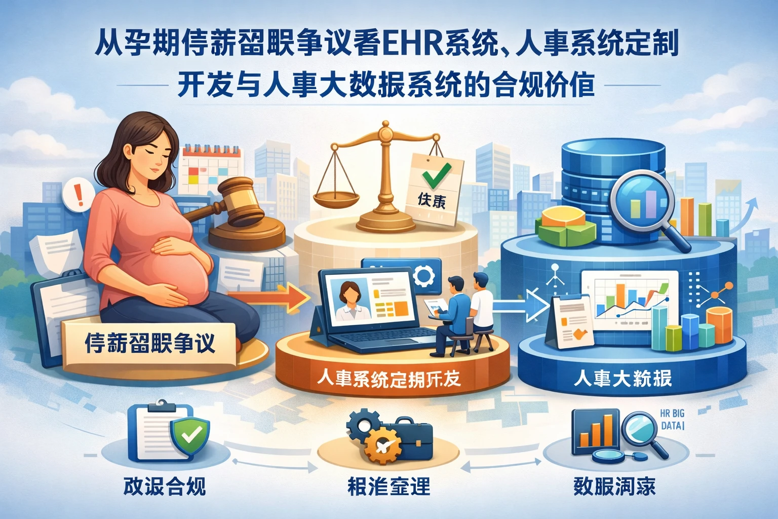 从孕期停薪留职争议看ehr系统、人事系统定制开发与人事大数据系统的合规价值