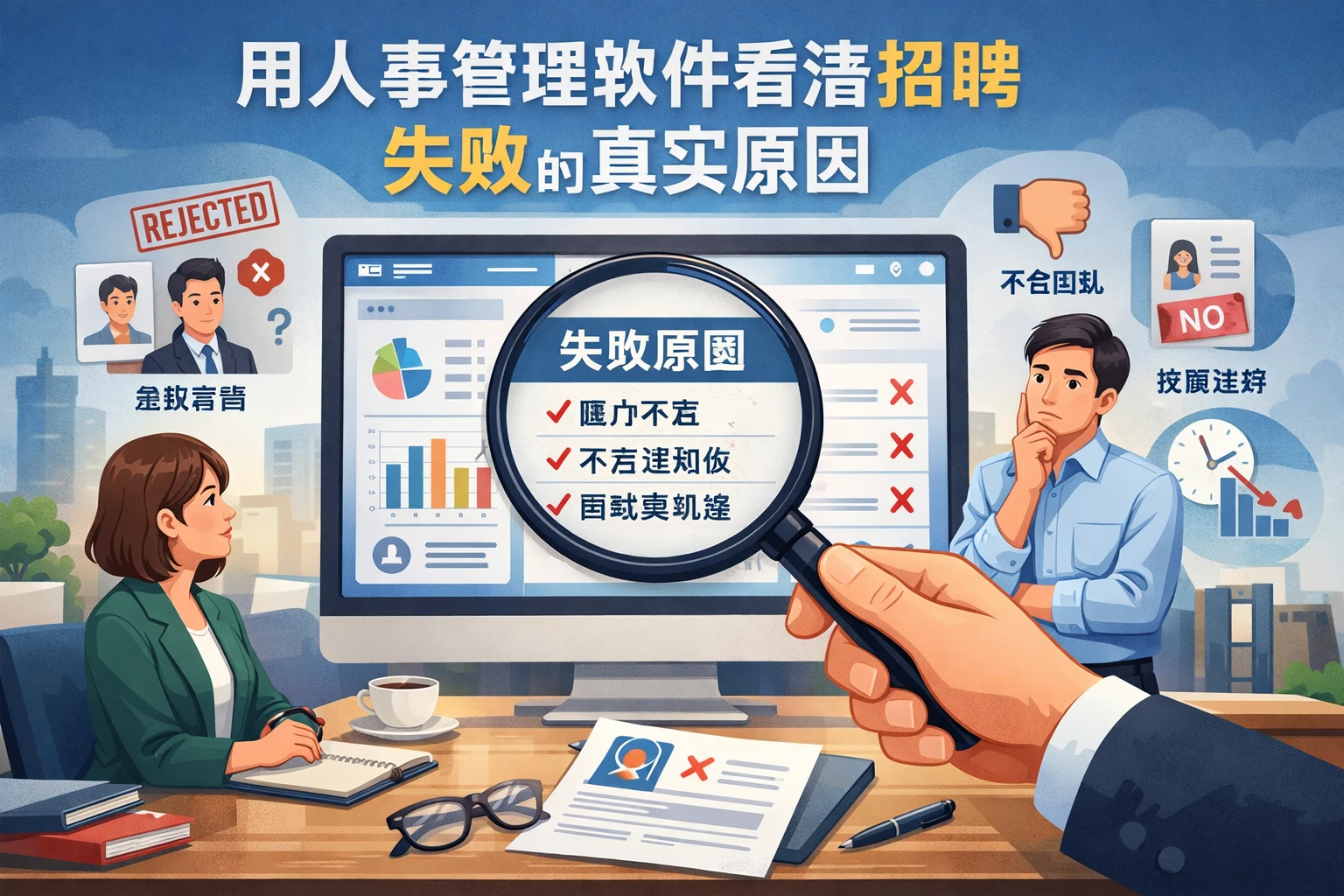 用人事管理软件看清招聘失败的真实原因
