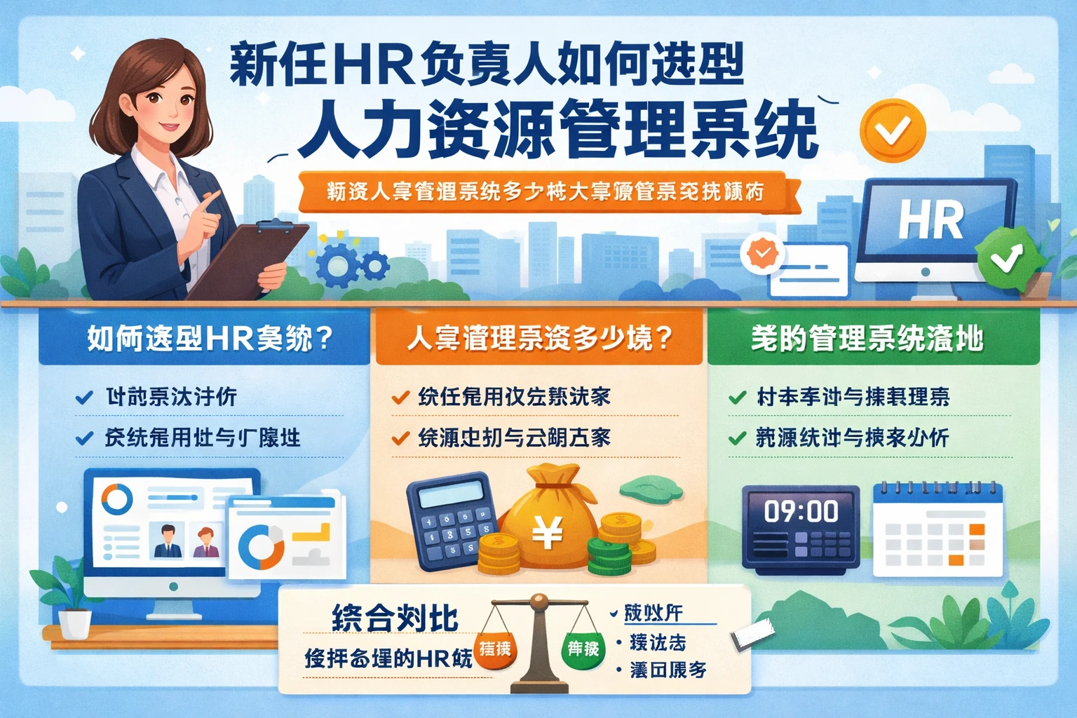 新任HR负责人如何选型人力资源管理系统:兼谈人事管理系统多少钱与考勤管理系统落地