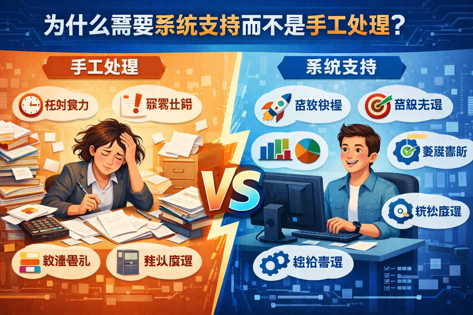 为什么需要系统支持而不是手工处理