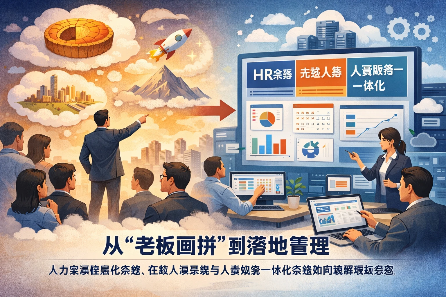 从“老板画饼”到落地管理：人力资源信息化系统、在线人事系统与人事财务一体化系统如何破解职场忽悠