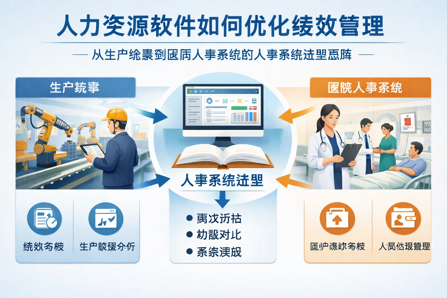 人力资源软件如何优化绩效管理：从生产场景到医院人事系统的人事系统选型思路