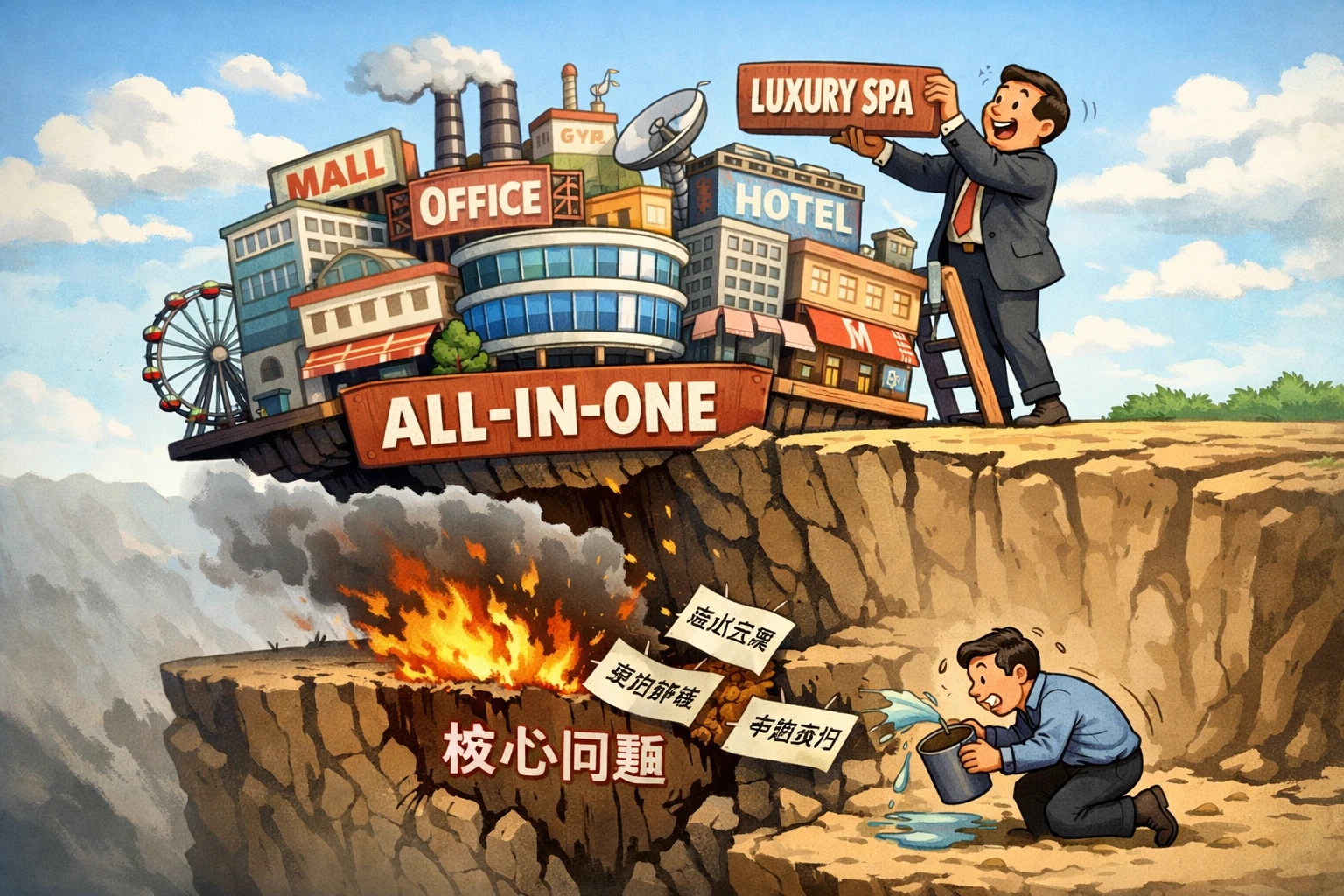 过早追求“大而全”，忽略现阶段核心问题