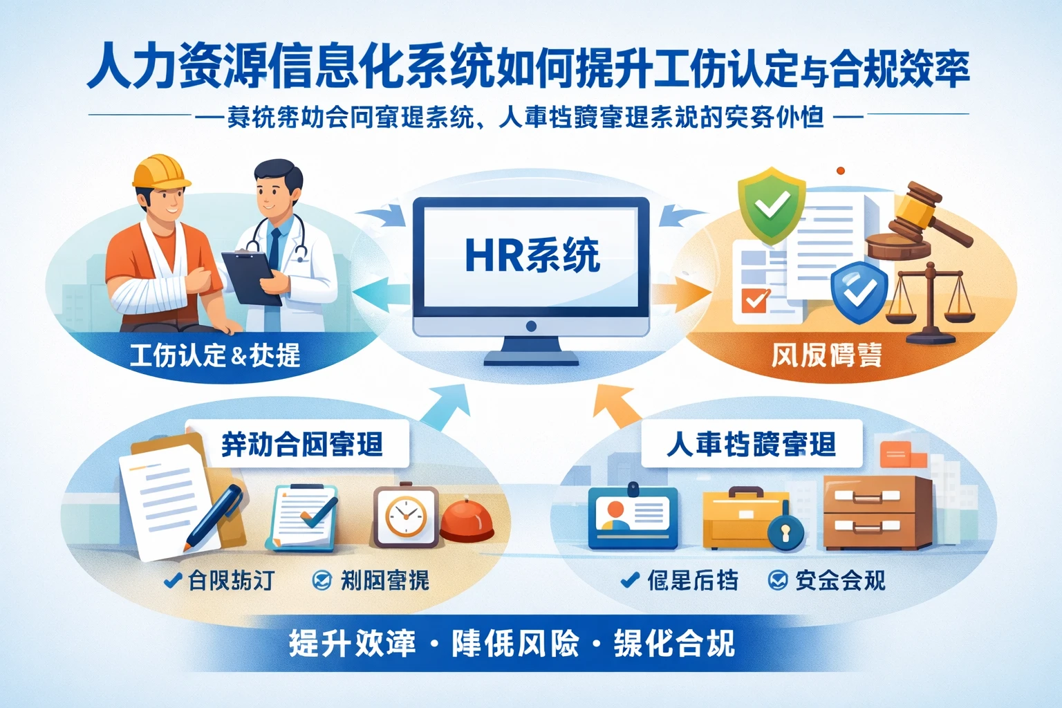 人力资源信息化系统如何提升工伤认定与合规效率——兼谈劳动合同管理系统、人事档案管理系统的实务价值