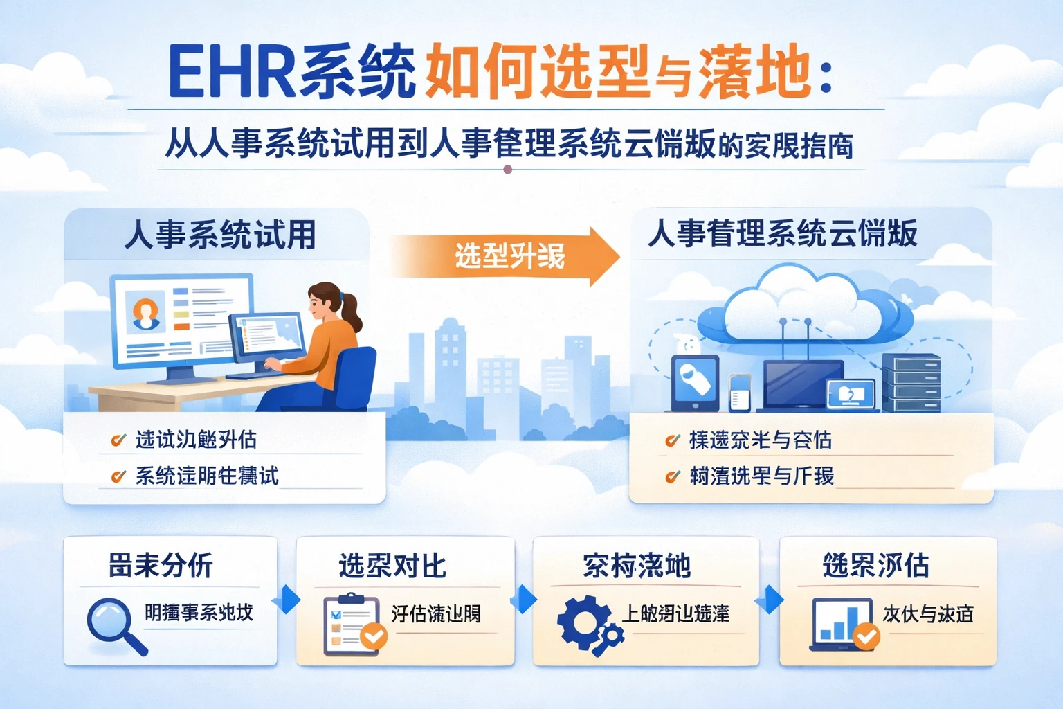 ehr系统如何选型与落地：从人事系统试用到人事管理系统云端版的实用指南