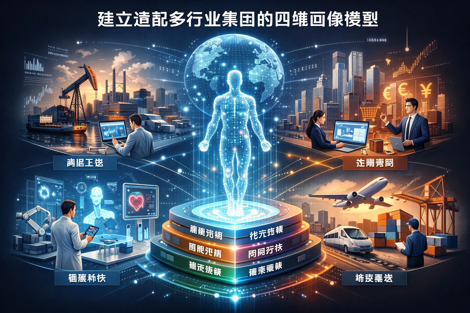 建立适配多行业集团的四维画像模型