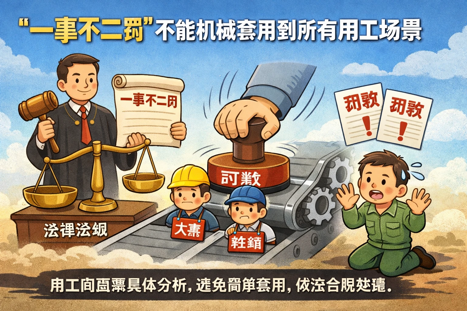 “一事不二罚”不能机械套用到所有用工场景