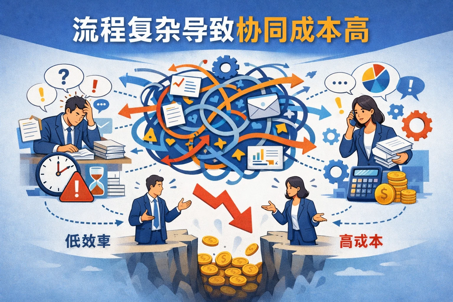 流程复杂导致协同成本高