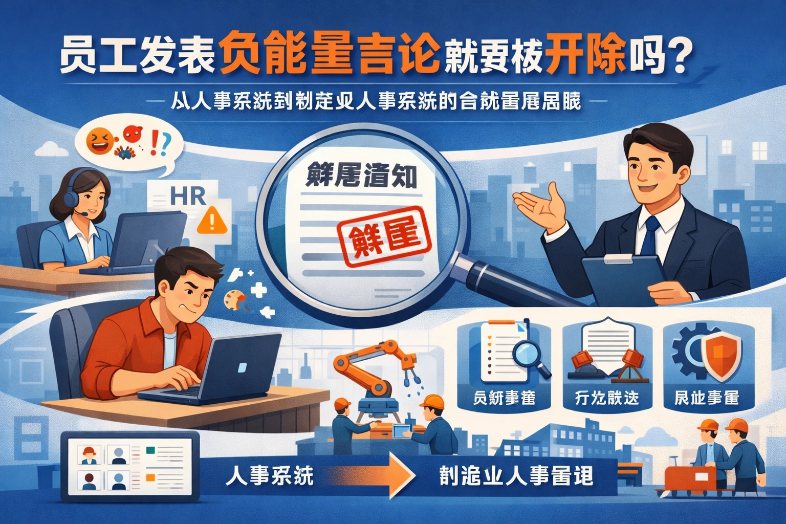 员工发表负能量言论就要被开除吗？从人事系统到制造业人事系统的合规管理思路