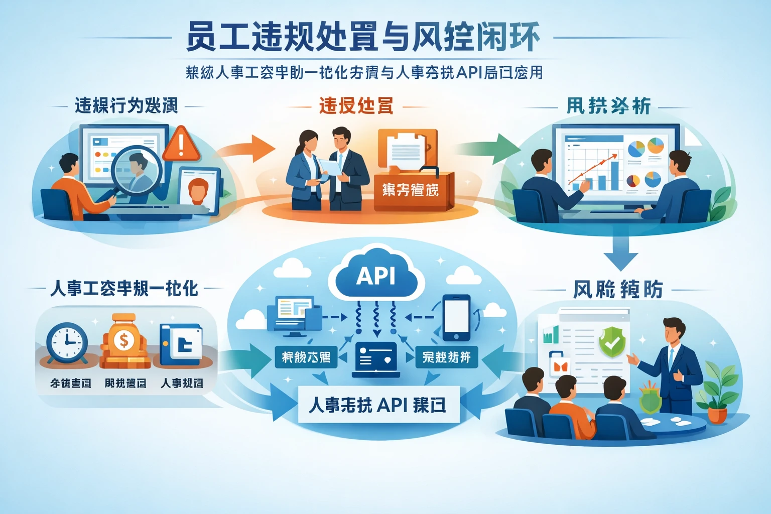 人事管理系统视角下的员工违规处置与风控闭环：兼谈人事工资考勤一体化系统与人事系统API接口应用