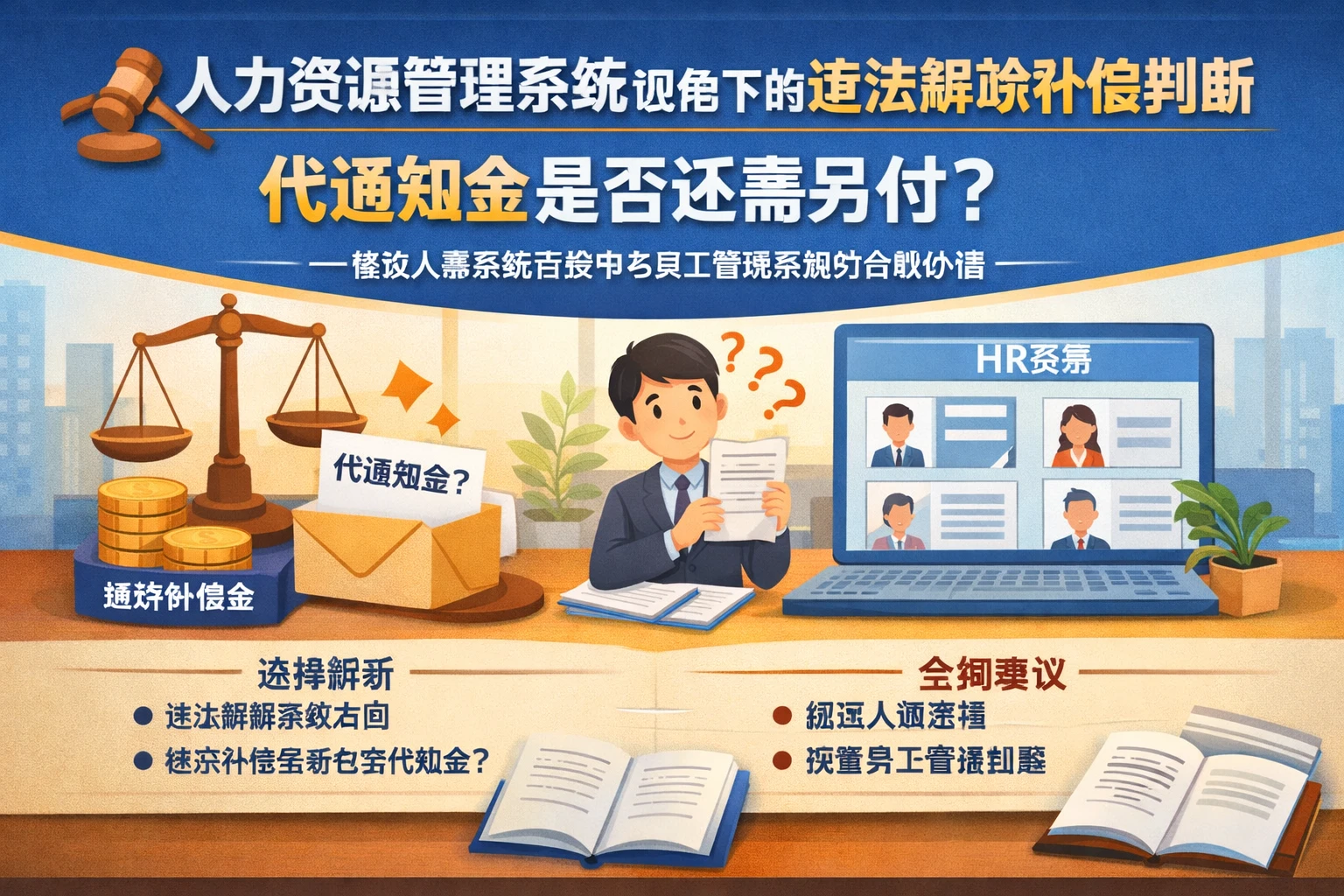 人力资源管理系统视角下的违法解除补偿判断:代通知金是否还需另付——兼谈人事系统白皮书与员工管理系统的合规价值