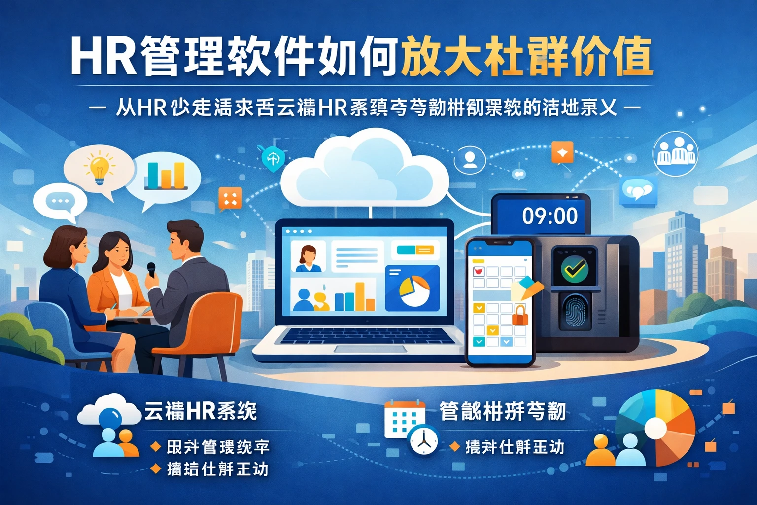 HR管理软件如何放大社群价值：从HR沙龙需求看云端HR系统与考勤排班系统的落地意义