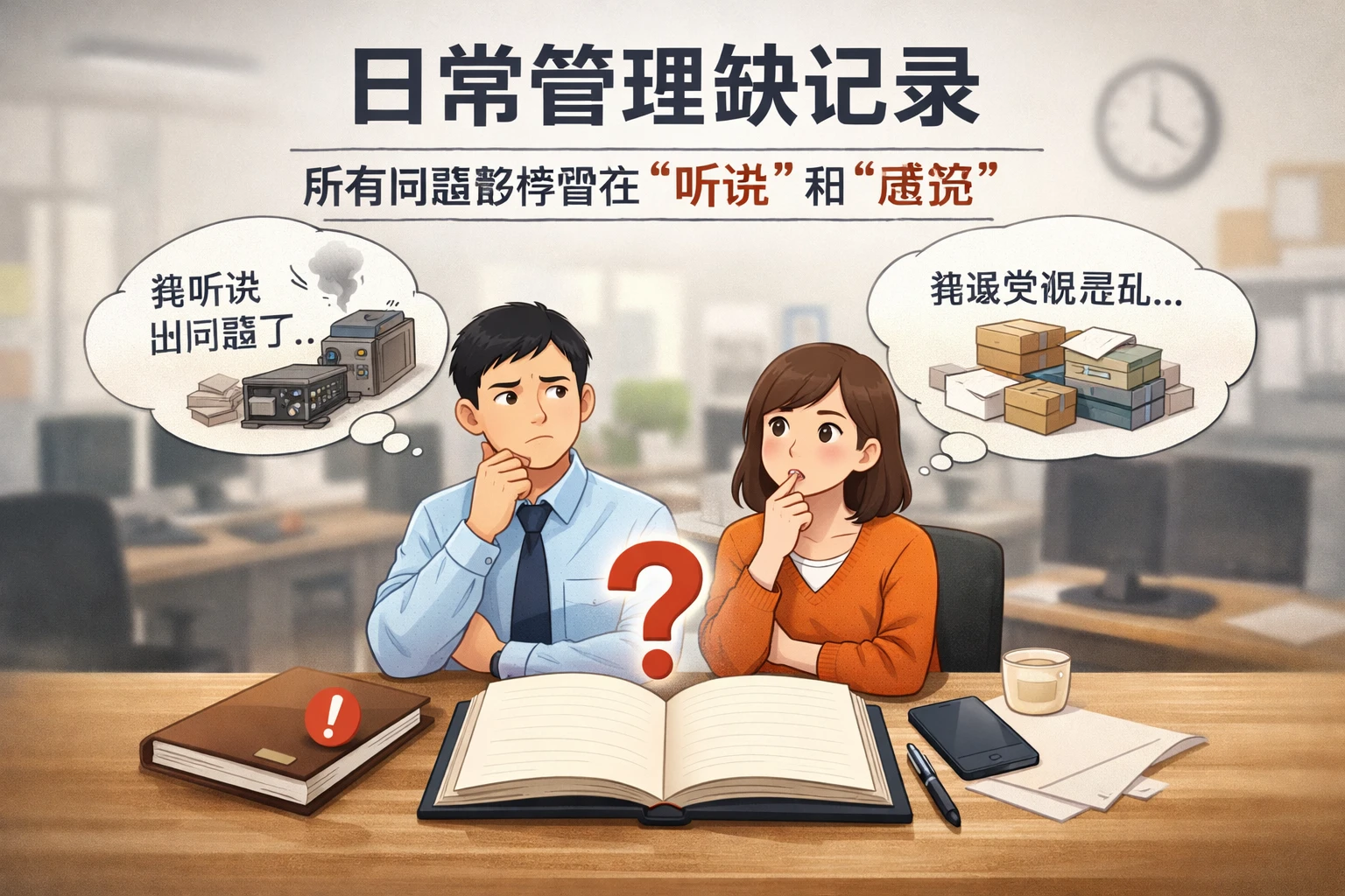 日常管理缺记录，所有问题都停留在“听说”和“感觉”