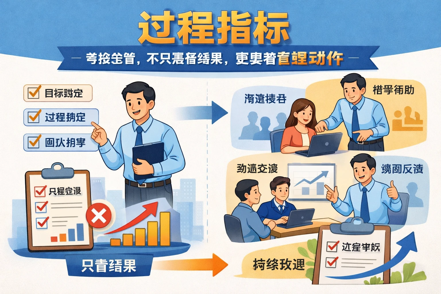 2. 过程指标：考核主管，不只是看结果，更要看管理动作