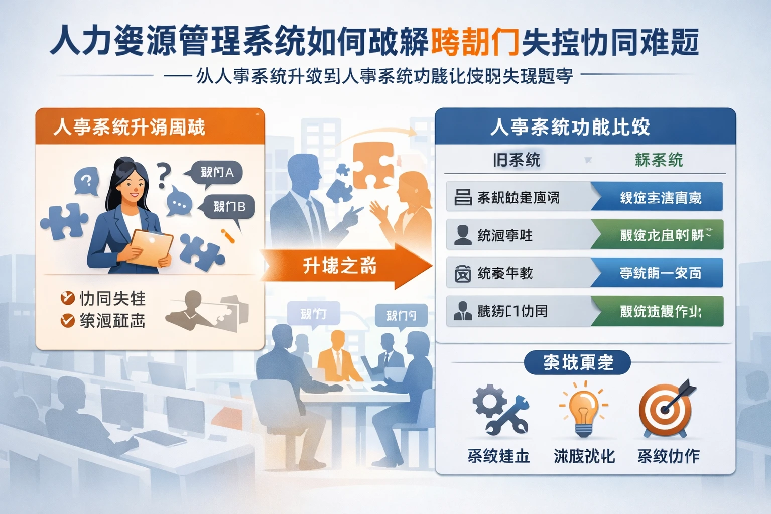 人力资源管理系统如何破解跨部门失控协同难题——从人事系统升级到人事系统功能比较的实战思考