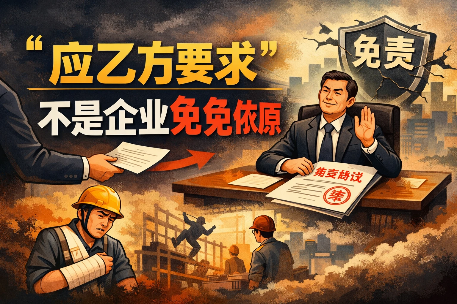 “应乙方要求”不是企业免责依据