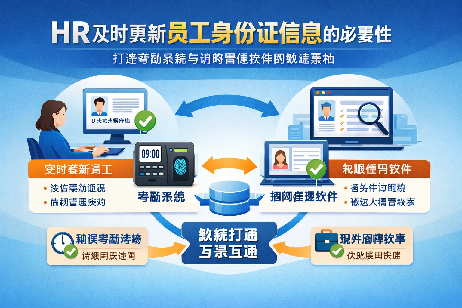 人事系统中HR及时更新员工身份证信息的必要性：打通考勤系统与招聘管理软件的数据基础
