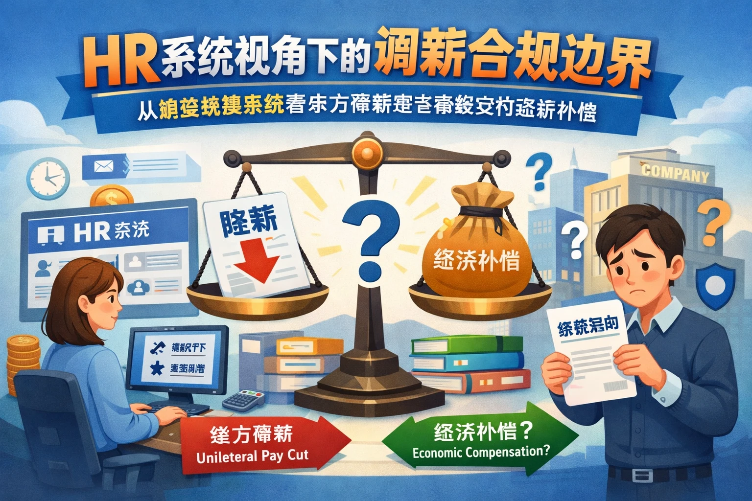 HR系统视角下的调薪合规边界:从薪资核算系统看单方降薪是否需要支付经济补偿
