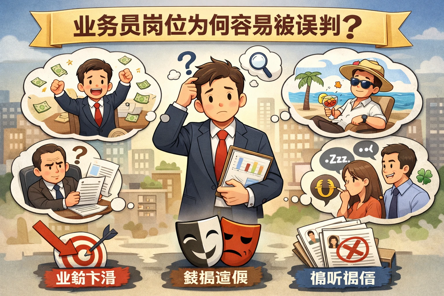 业务员岗位为何容易被误判