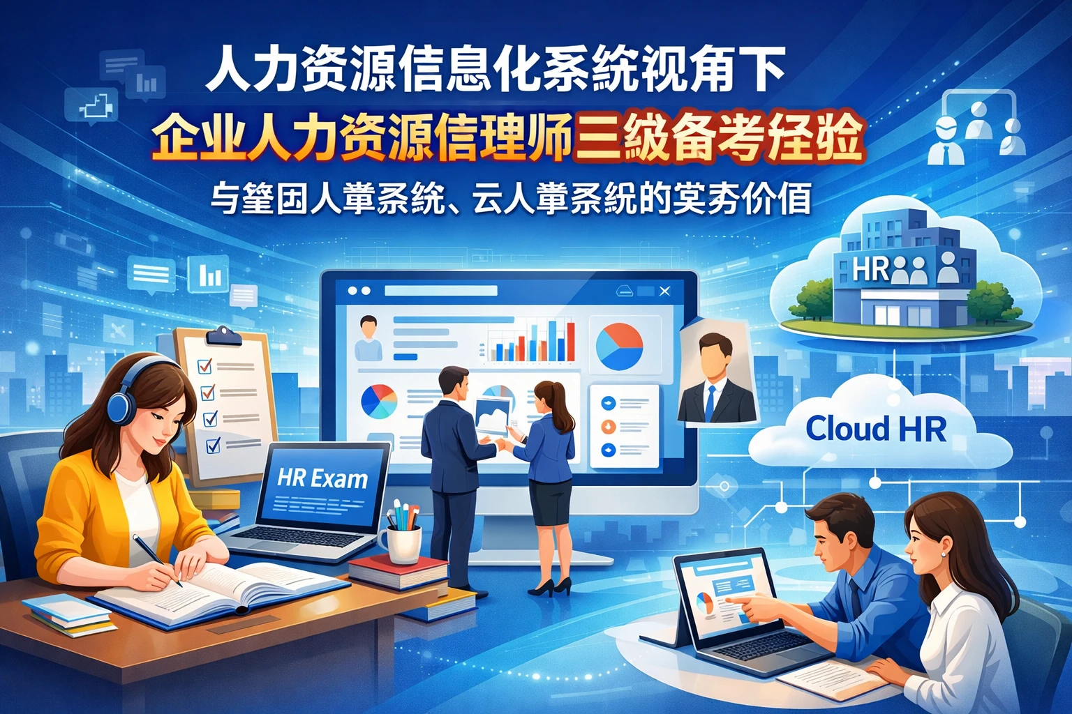 人力资源信息化系统视角下，企业人力资源管理师三级备考经验与集团人事系统、云人事系统的实务价值