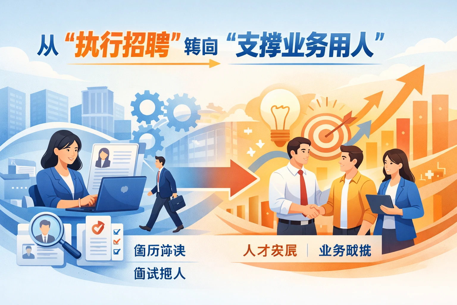 从“执行招聘”转向“支撑业务用人”