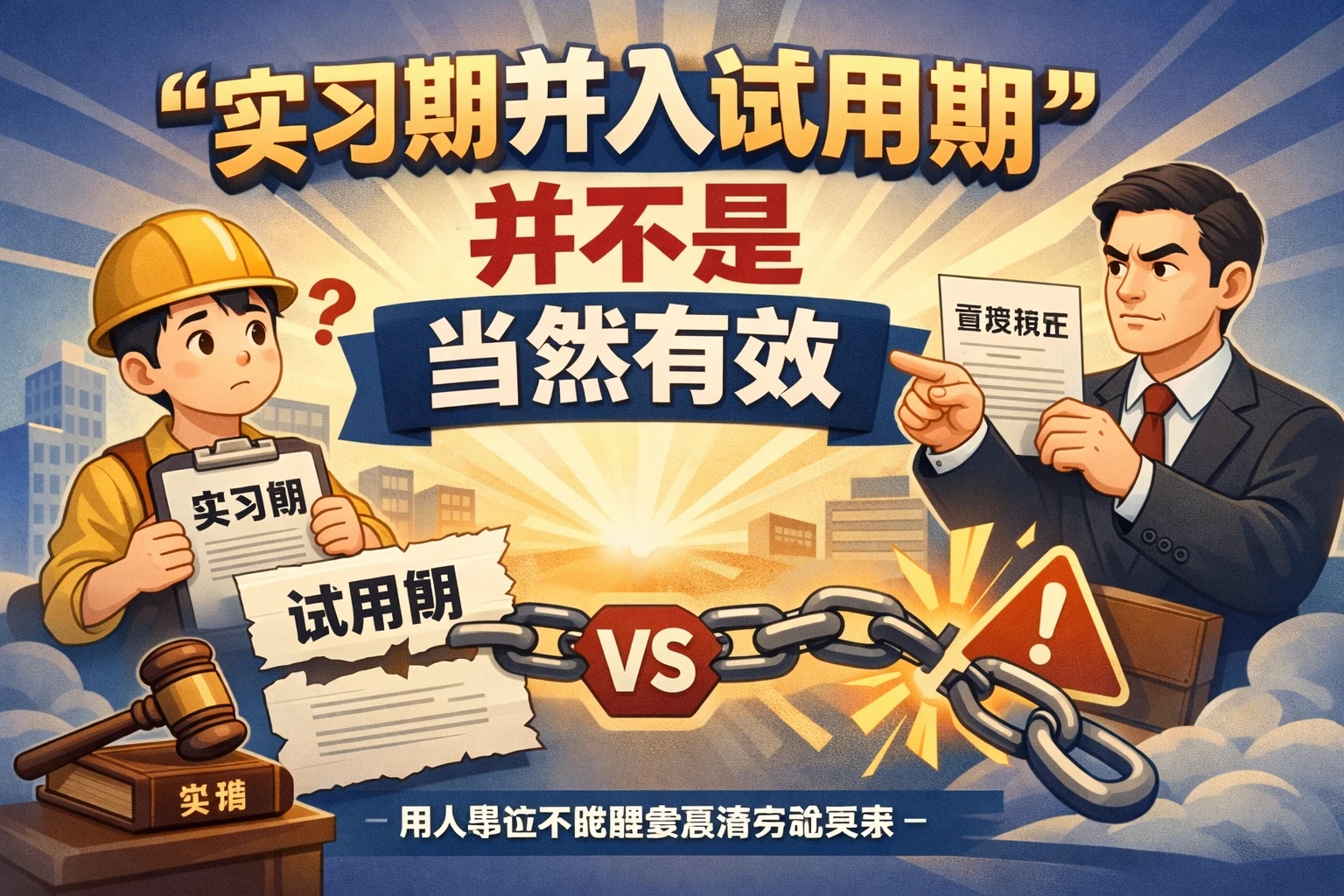 “实习期并入试用期”并不是当然有效