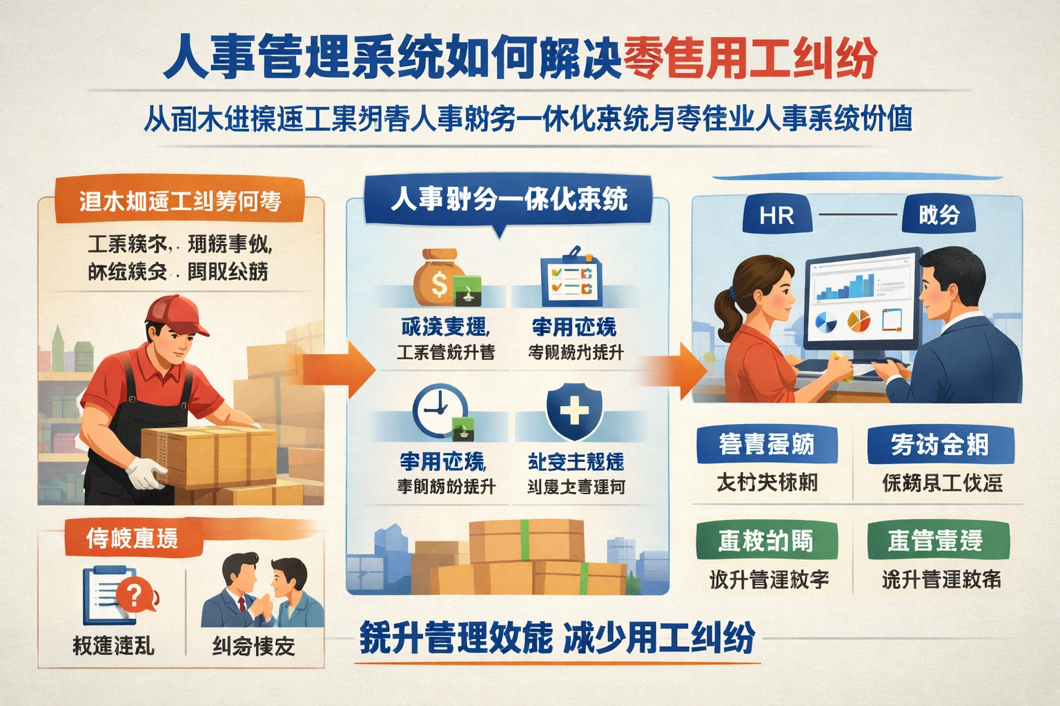 人事管理系统如何解决零售用工纠纷:从酒水组搬运工案例看人事财务一体化系统与零售业人事系统价值