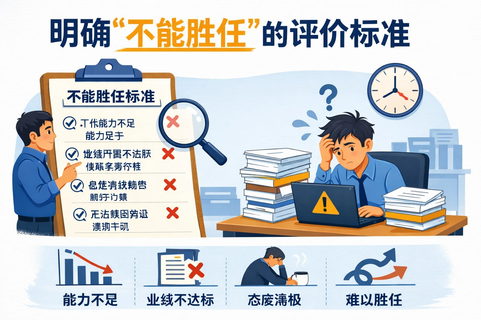 明确“不能胜任”的评价标准