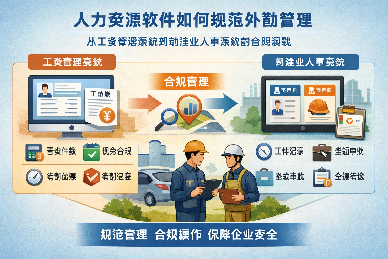 人力资源软件如何规范外勤管理:从工资管理系统到制造业人事系统的合规实践