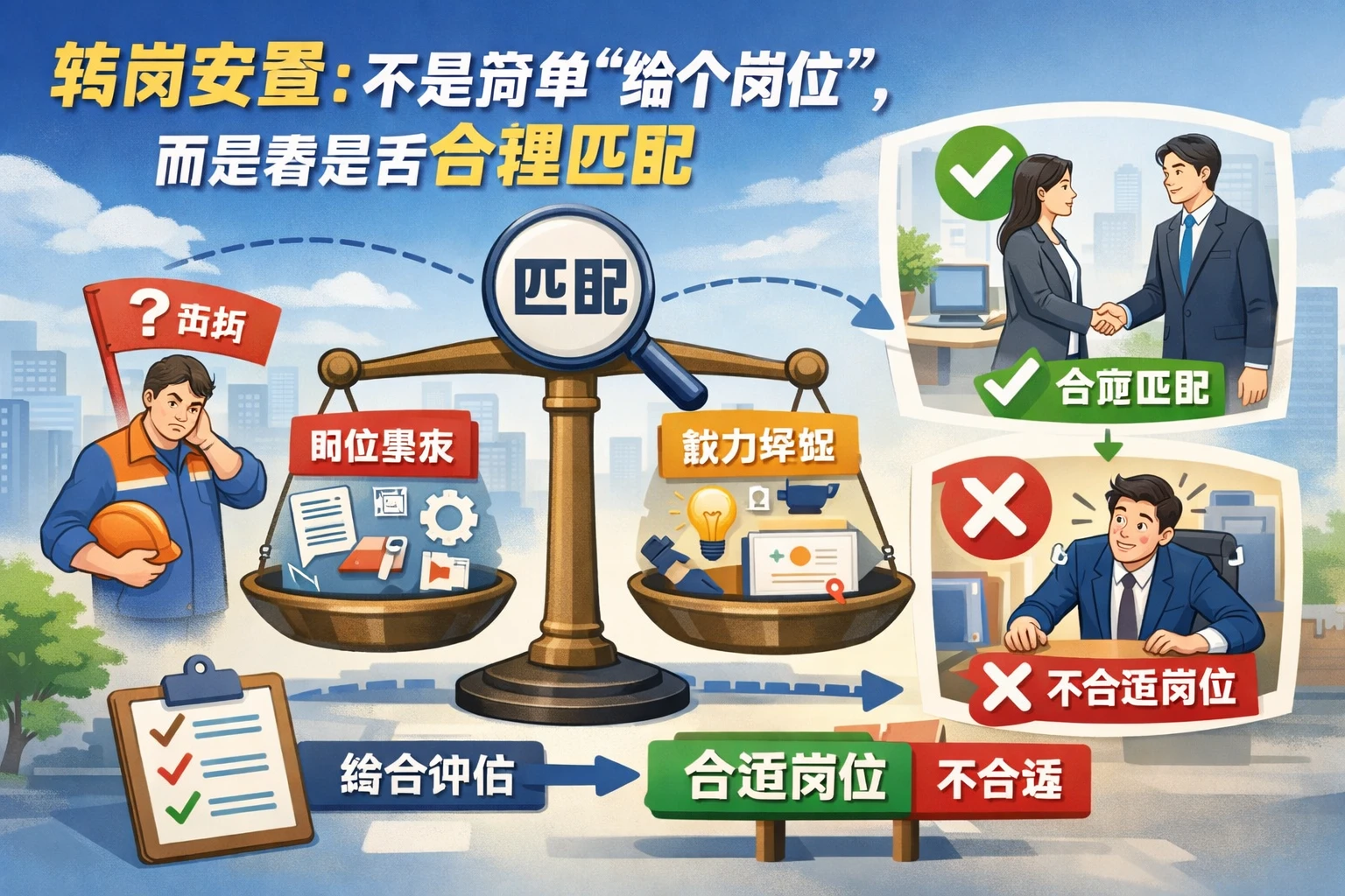转岗安置：不是简单“给个岗位”，而是看是否合理匹配