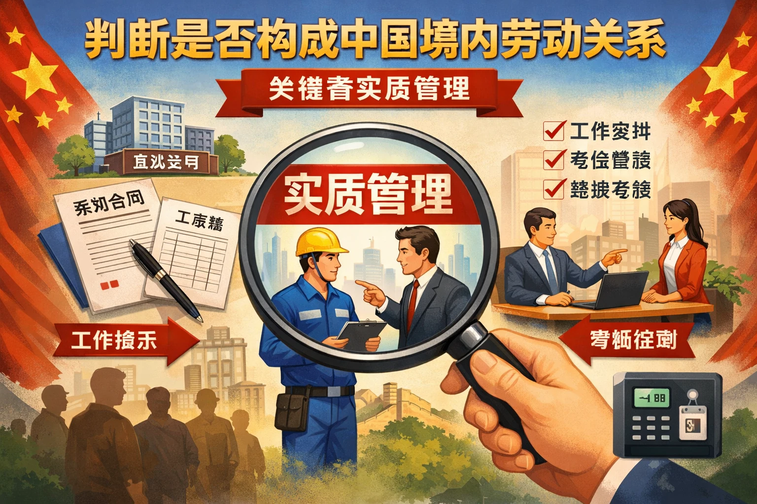 判断是否构成中国境内劳动关系，关键看实质管理