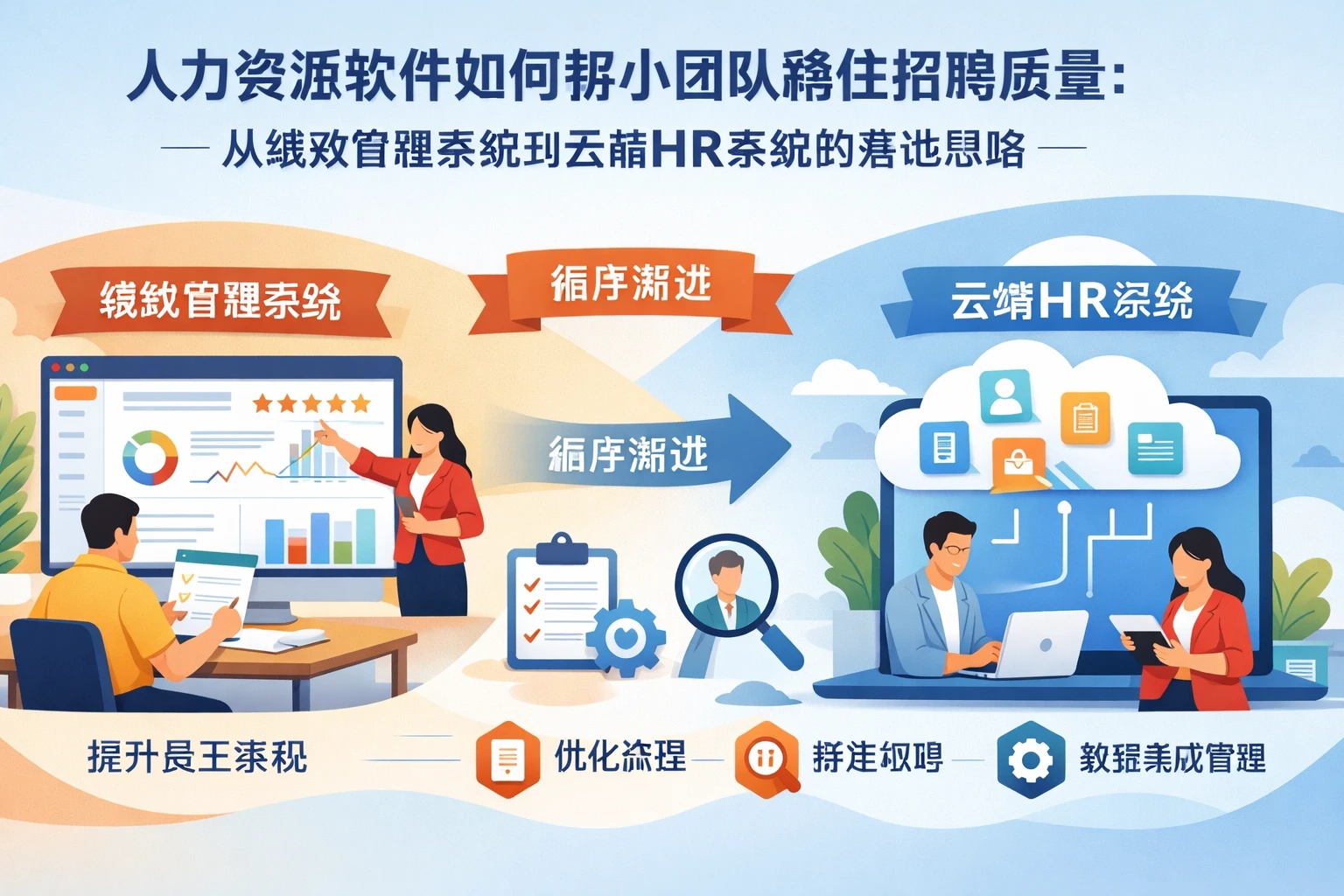人力资源软件如何帮小团队稳住招聘质量：从绩效管理系统到云端HR系统的落地思路