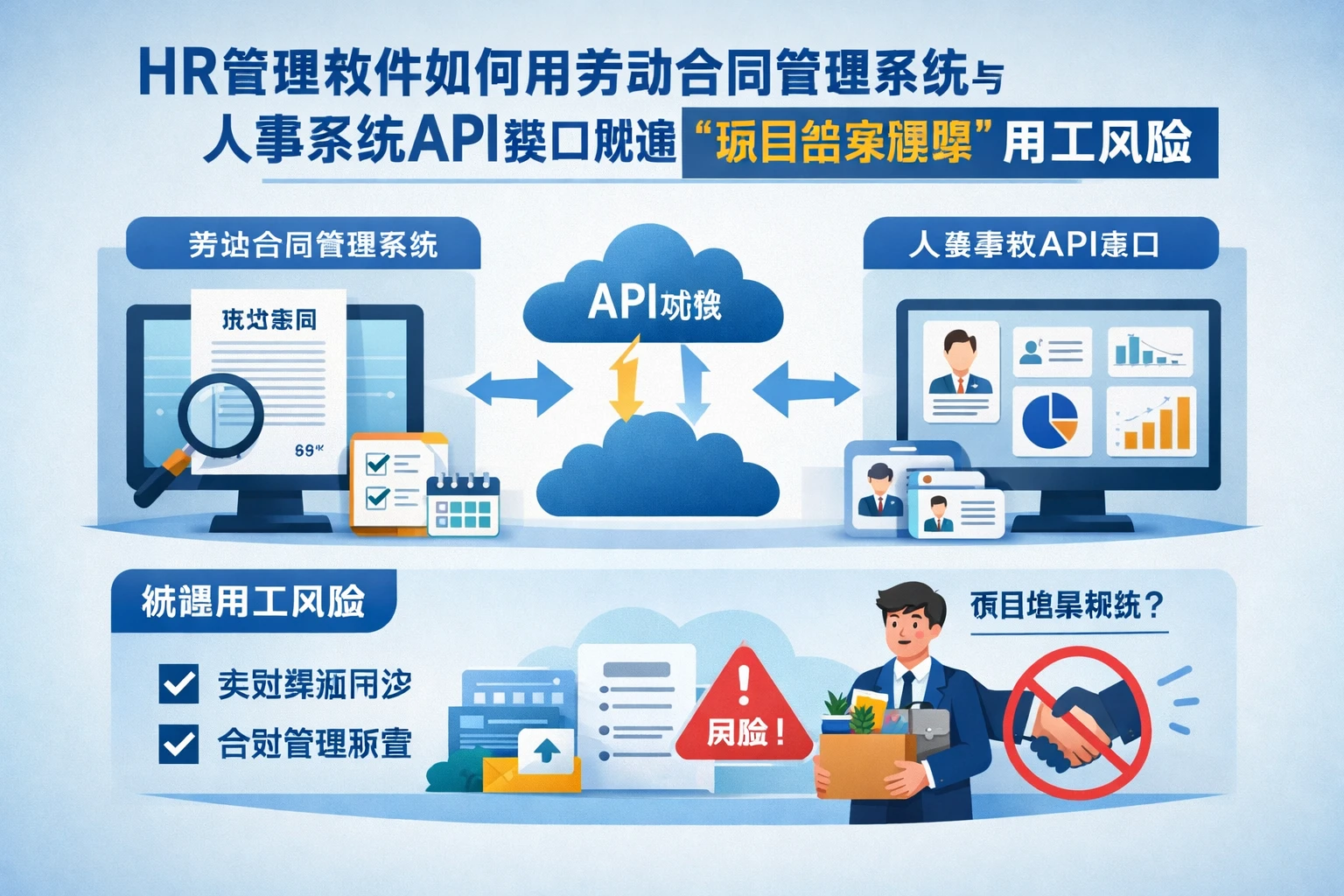 HR管理软件如何用劳动合同管理系统与人事系统API接口规避“项目结束解除”用工风险