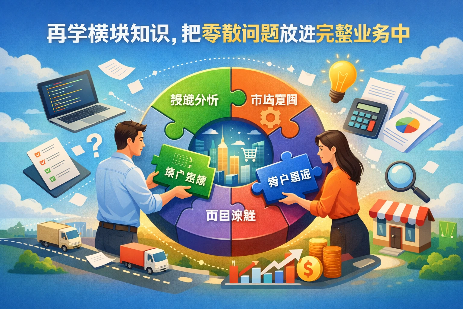 再学模块知识，把零散问题放进完整业务中