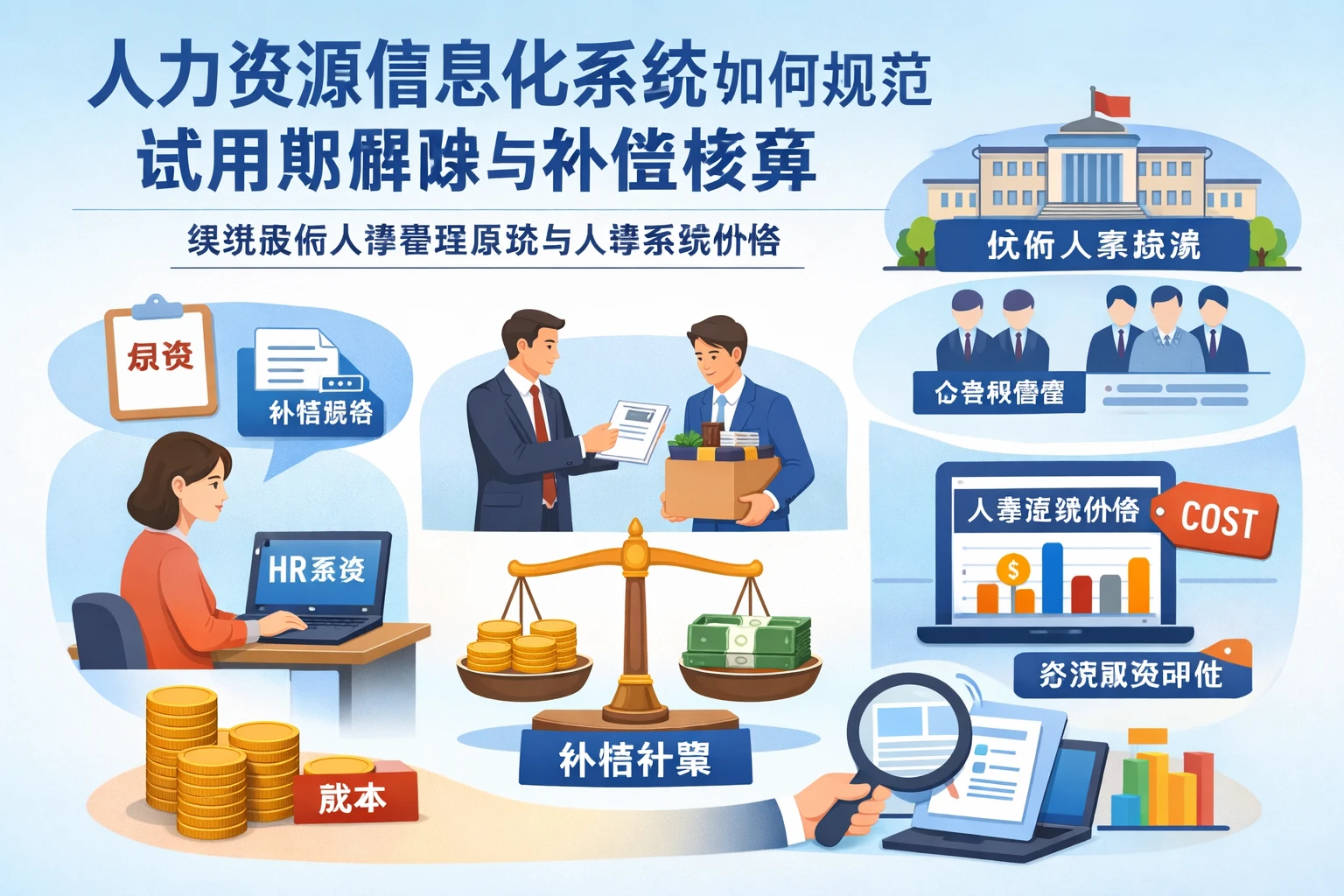 人力资源信息化系统如何规范试用期解除与补偿核算：兼谈政府人事管理系统与人事系统价格