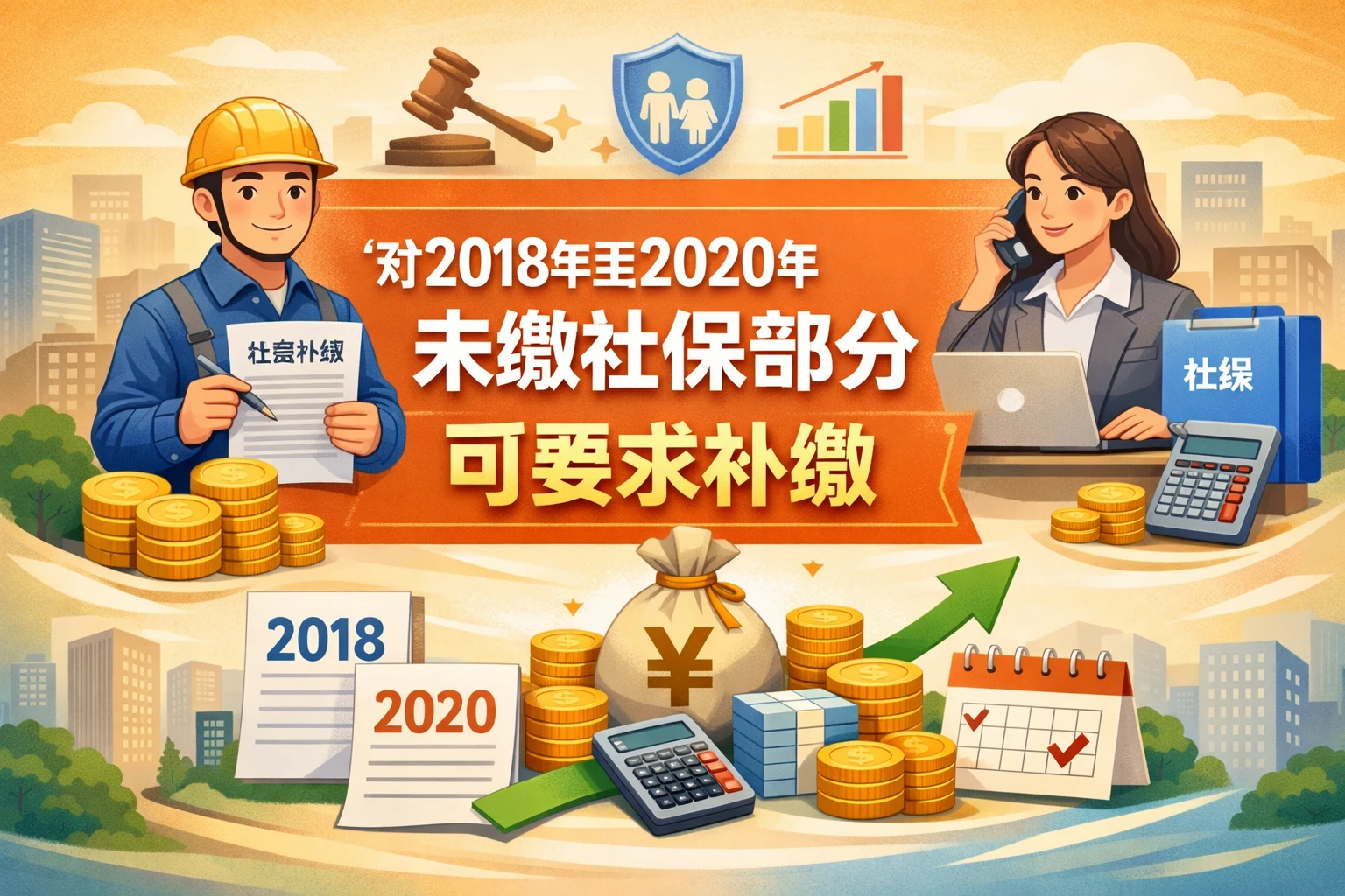 对2018年至2020年未缴社保部分，可要求补缴