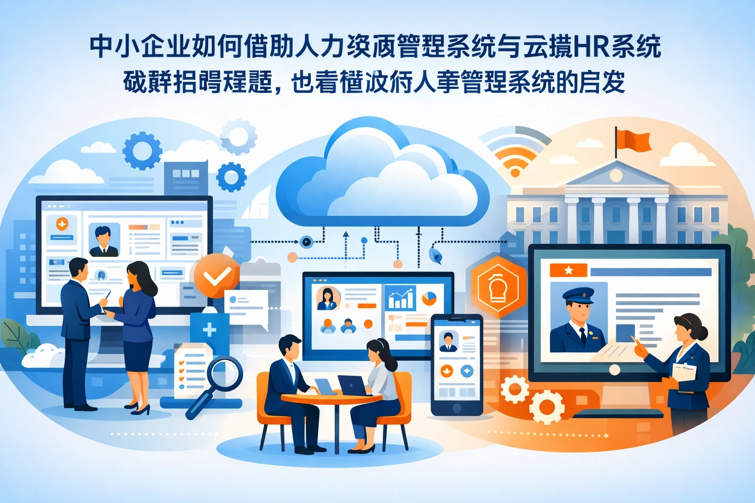 中小企业如何借助人力资源管理系统与云端HR系统破解招聘难题，也看懂政府人事管理系统的启发