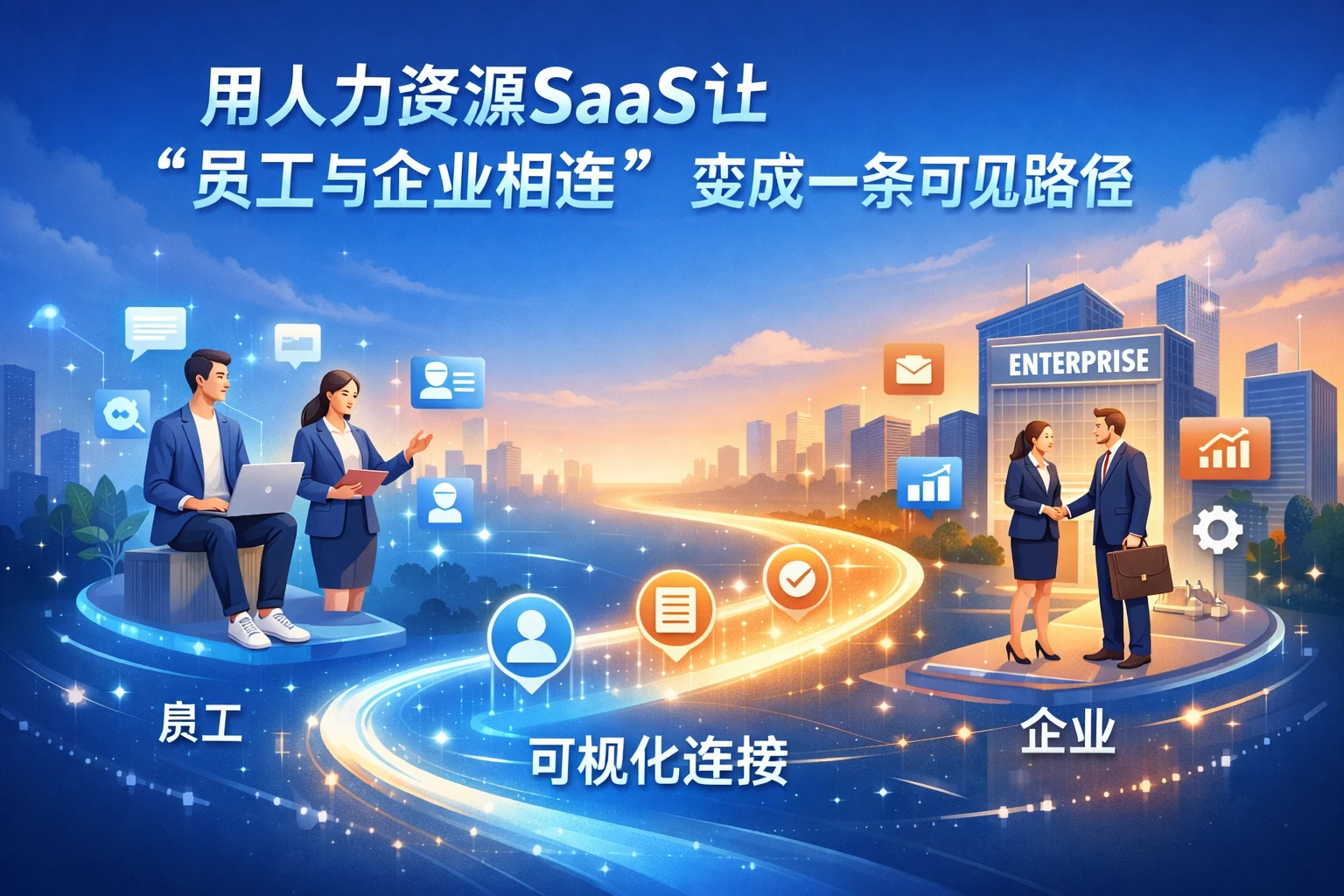 用人力资源SaaS让“员工与企业相连”变成一条可见路径