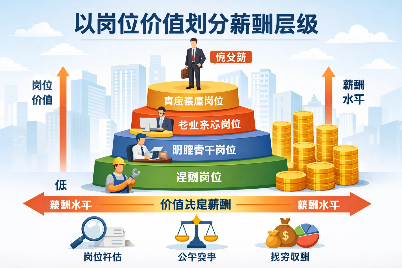 以岗位价值划分薪酬层级