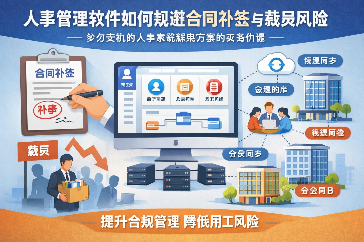 人事管理软件如何规避合同补签与裁员风险——多分支机构人事系统解决方案的实务价值
