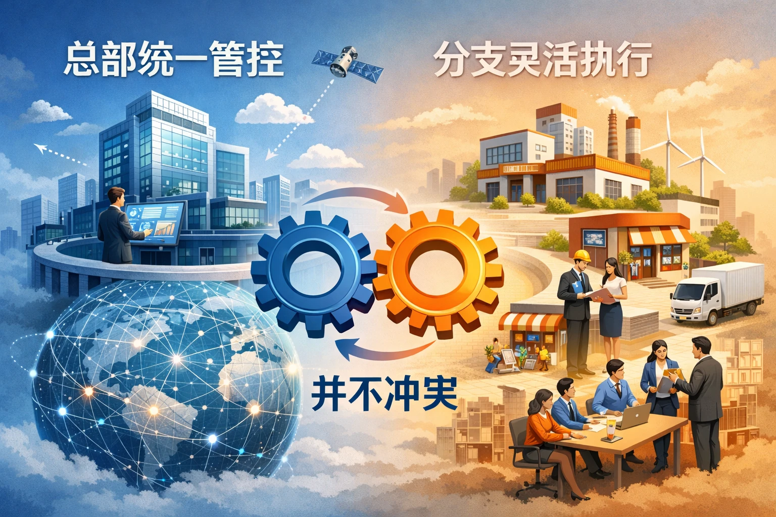 总部统一管控与分支灵活执行并不冲突