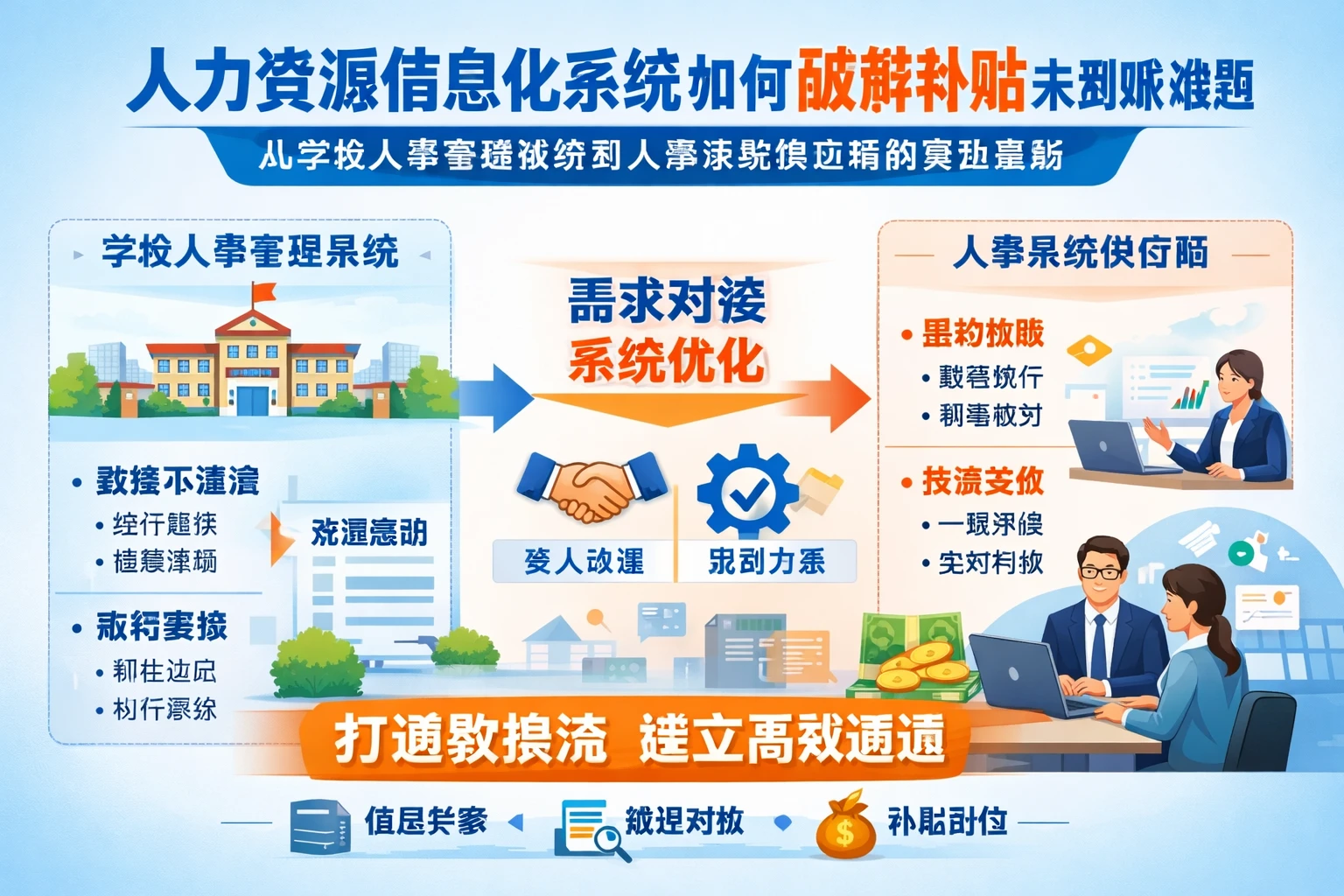 人力资源信息化系统如何破解补贴未到账难题：从学校人事管理系统到人事系统供应商的实战思路