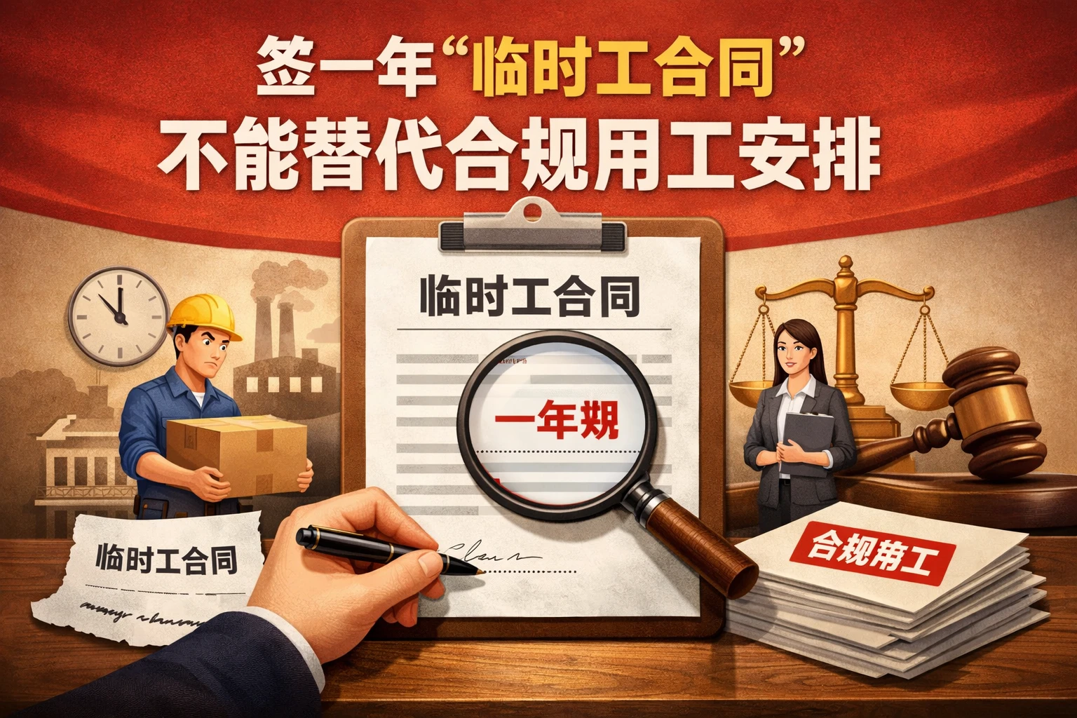 签一年“临时工合同”不能替代合规用工安排