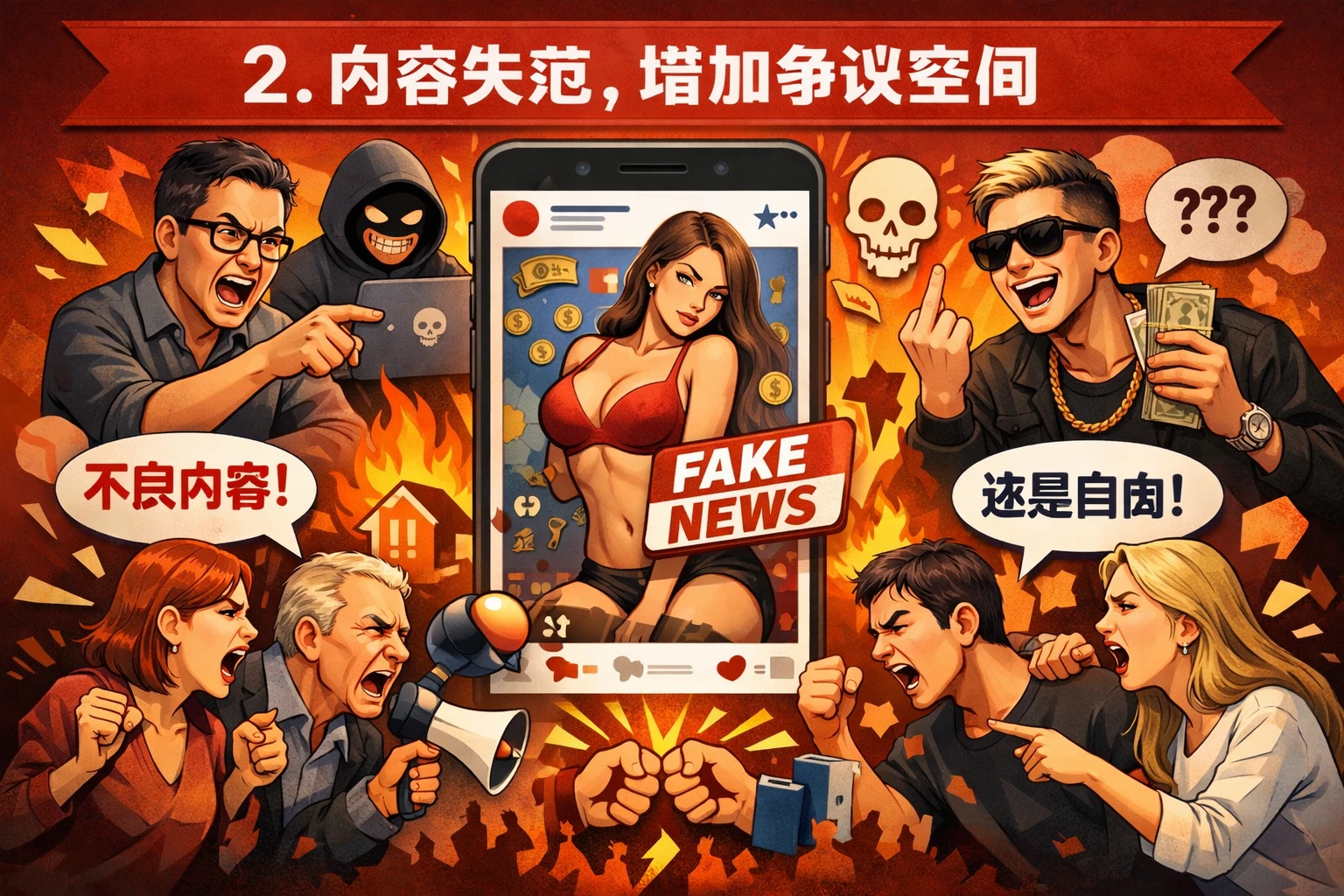 2. 内容失范，增加争议空间