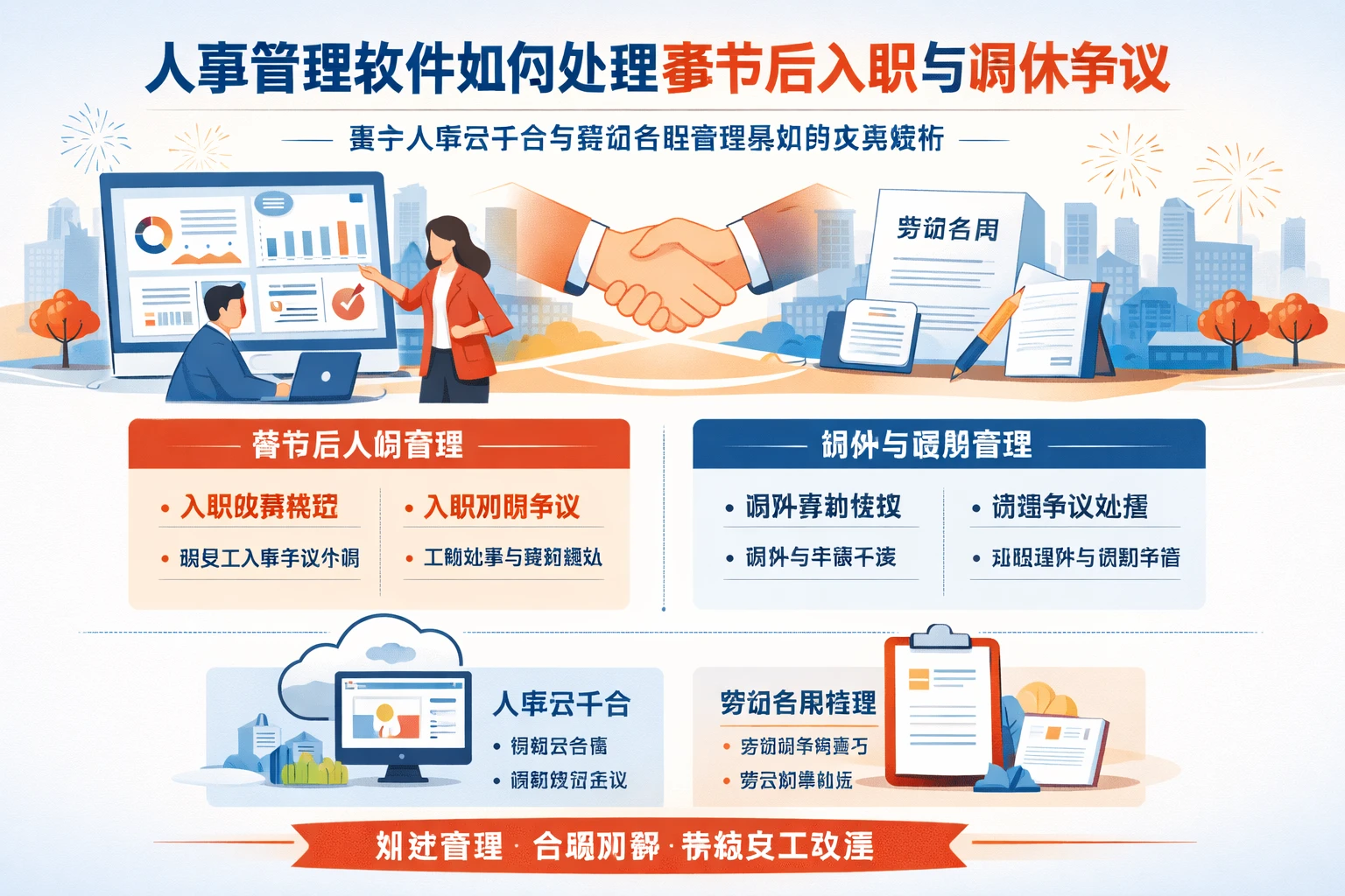人事管理软件如何处理春节后入职与调休争议：基于人事云平台与劳动合同管理系统的实务解析