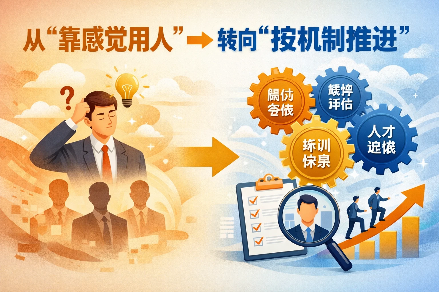 从“靠感觉用人”转向“按机制推进”