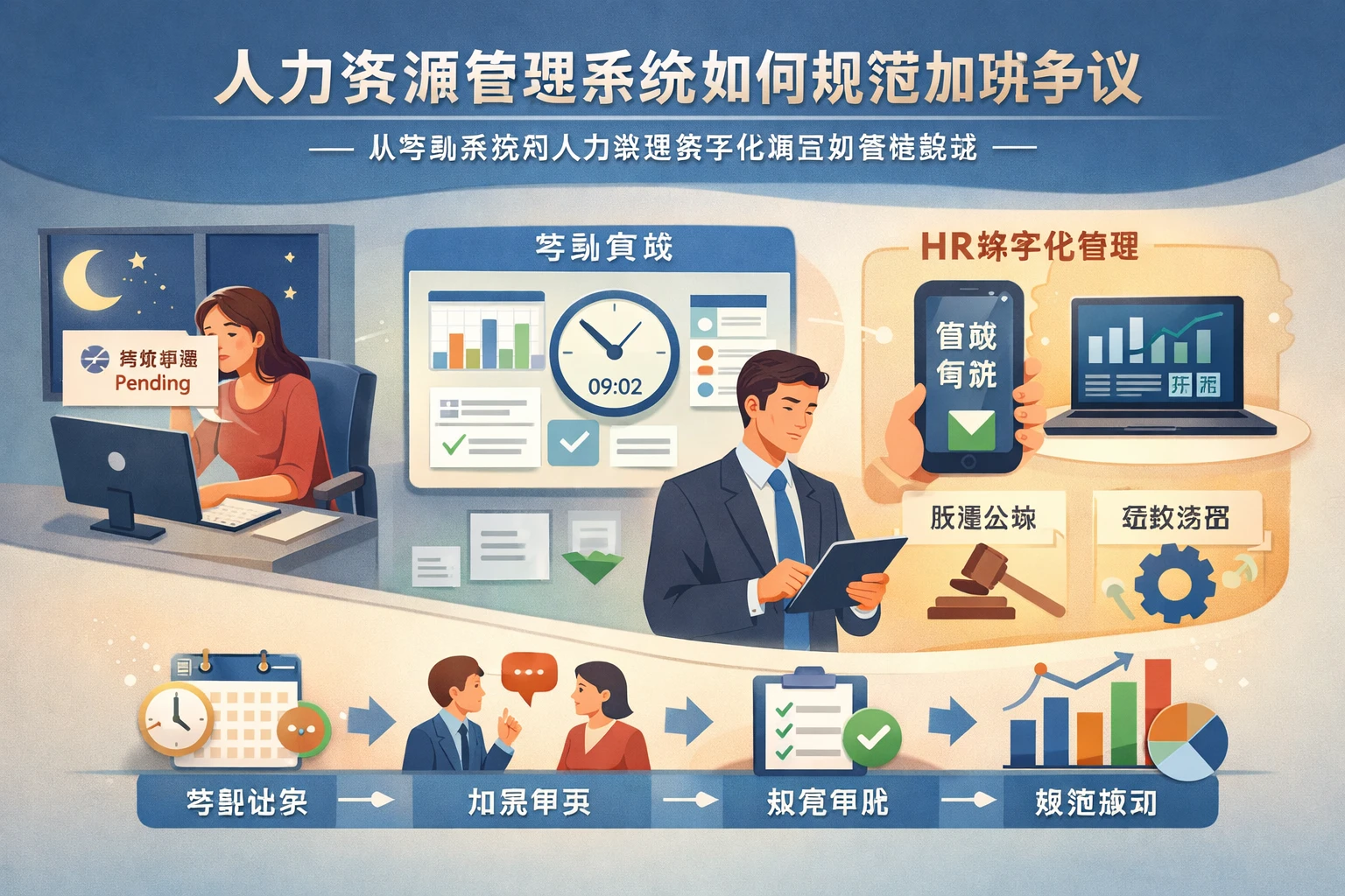 人力资源管理系统如何规范加班争议：从考勤系统到人力资源数字化转型的落地路径